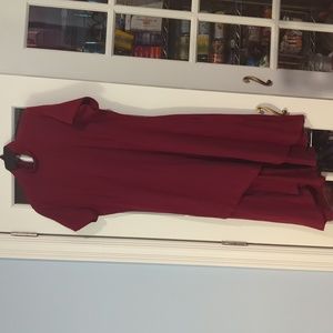 Mock neck midi dress